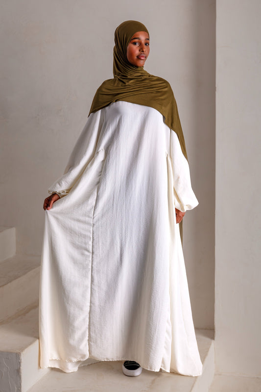 LIYANA Abaya White